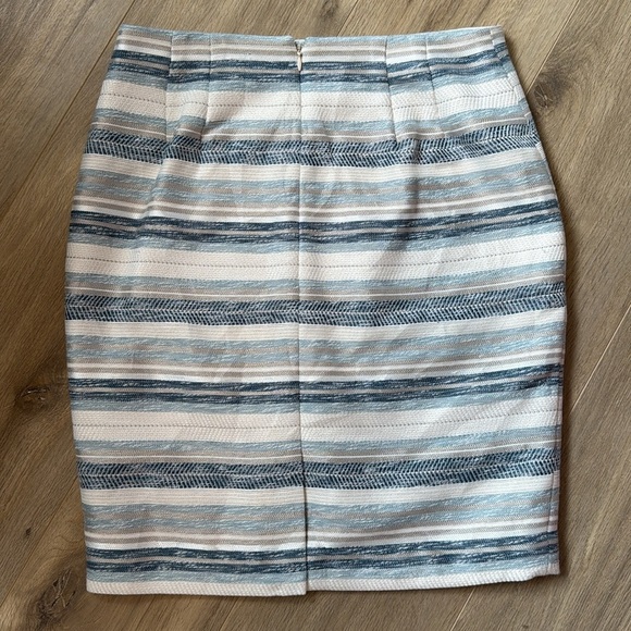 Ann Taylor Striped Mini Pencil Skirt - Picture 3 of 3